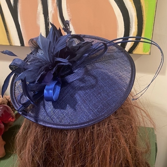Max & Ellie event disc headpiece in sapphire main image 6